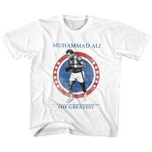 Muhammad Ali Kids T-Shirt The Greatest White Tee - Yoga Clothing for You