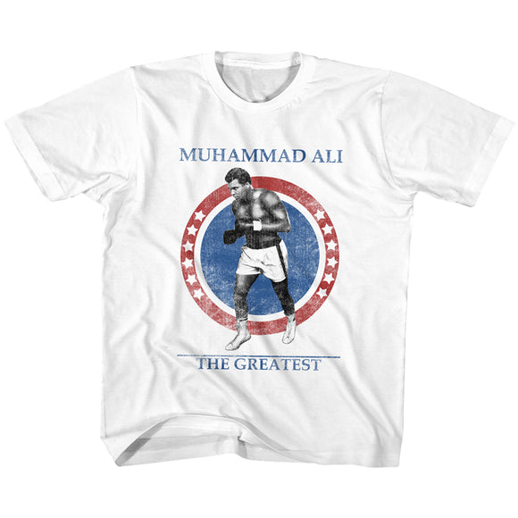 Muhammad Ali Toddler T-Shirt The Greatest White Tee - Yoga Clothing for You