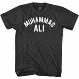 Muhammad Ali Name Arch Black Heather Tall T-shirt