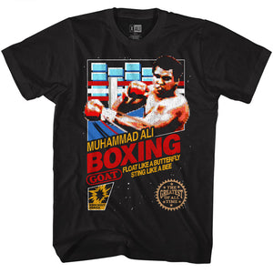 Muhammad Ali T-Shirt Retro Game Cover Black Tee - Yoga Clothing for You