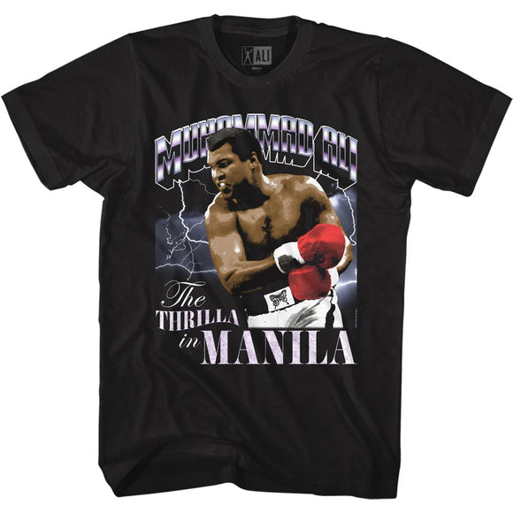 Muhammad Ali Thrilla in Manila Black T-shirt