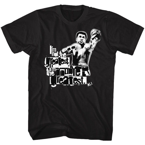 Muhammad Ali Tall T-Shirt Double Greatest Black Tee - Yoga Clothing for You
