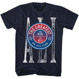 Muhammad Ali Greatest Achievements Navy T-shirt