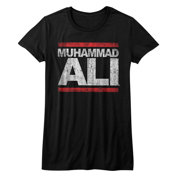 Muhammad Ali Juniors Shirt Run Ali Black Tee - Yoga Clothing for You