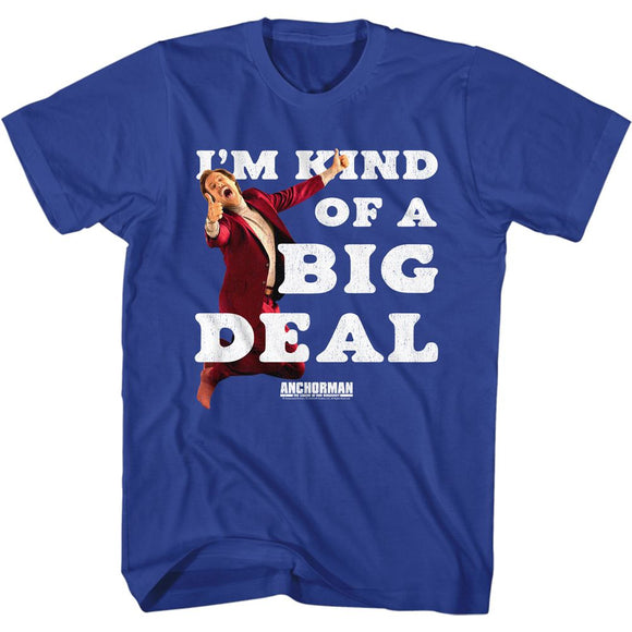 Anchorman Tall T-Shirt I'm Kind of a Big Deal Royal Tee - Yoga Clothing for You