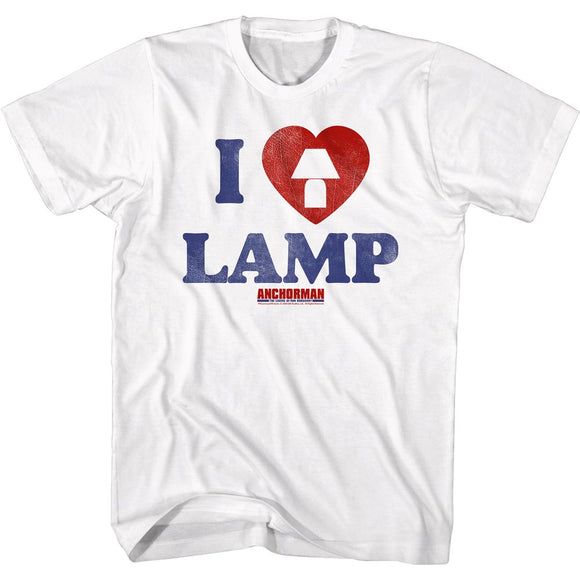 Anchorman Tall T-Shirt I Love Lamp White Tee - Yoga Clothing for You