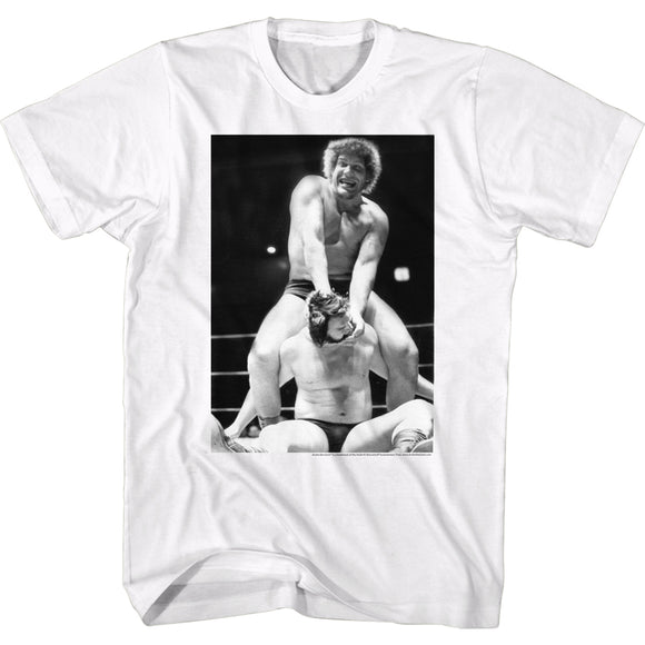 Andre The Giant Tall T-Shirt Neck Cracked White Tee - Yoga Clothing for You