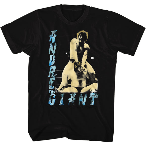 Andre The Giant T-Shirt 1980s Dre Black Tee - Yoga Clothing for You