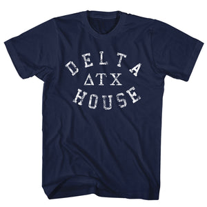 Animal House Tall T-Shirt Distressed Delta House Navy Tee - Yoga Clothing for You