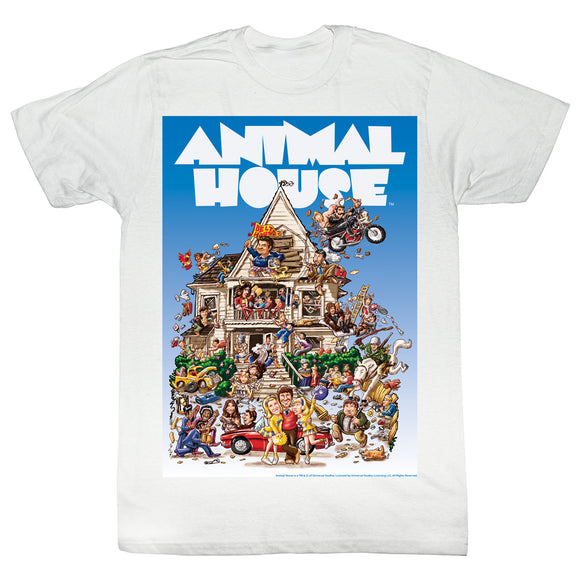Animal House Tall T-Shirt Big Mommas House White Tee - Yoga Clothing for You