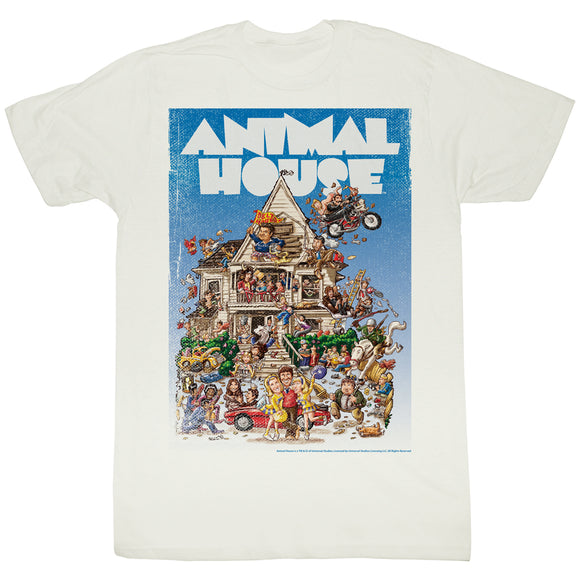 Animal House T-Shirt Big Mommas House Poster Time White Tee - Yoga Clothing for You