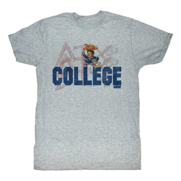 Animal House T-Shirt Delta Tau Chi Grey Heather Tee - Yoga Clothing for You