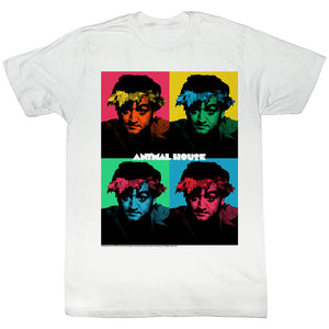 Animal House Tall T-Shirt Warhol Boxes White Tee - Yoga Clothing for You