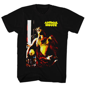 Animal House T-Shirt Orange Hue Knocked Out Black Tee - Yoga Clothing for You