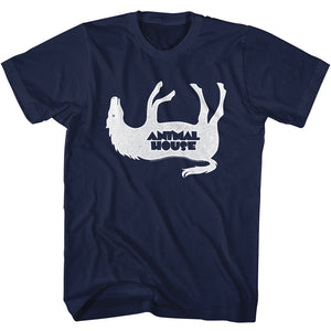 Animal House Tall T-Shirt Horsey Prank Gone Wrong Navy Tee - Yoga Clothing for You