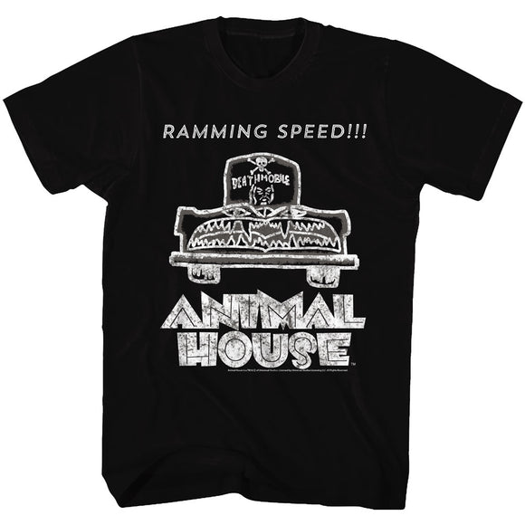 Animal House Tall T-Shirt Deathmobile Ramming Speed Black Tee - Yoga Clothing for You