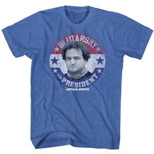 Animal House T-Shirt Blutarsky For President Royal Heather Tee - Yoga Clothing for You