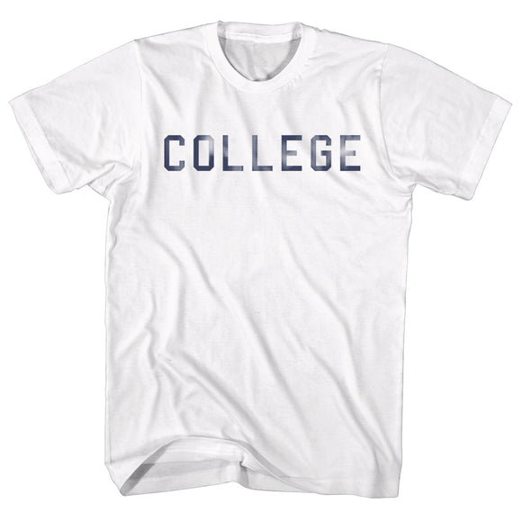 Animal House Tall T-Shirt Distressed College Text White Tee - Yoga Clothing for You