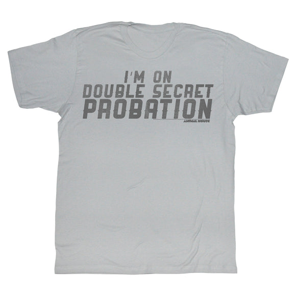 Animal House T-Shirt Double Secret Probation Silver Tee - Yoga Clothing for You