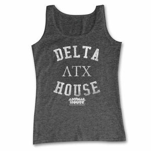 Animal House Mens Tanktop Delta House Gray Heather Tank - Yoga Clothing for You