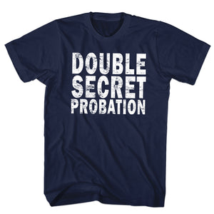 Animal House T-Shirt Double Secret Probation Navy Tee - Yoga Clothing for You