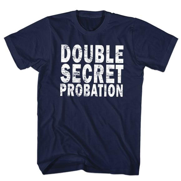 Animal House Tall T-Shirt Double Secret Probation Navy Tee - Yoga Clothing for You