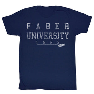 Animal House Tall T-Shirt Faber University 1963 Navy Tee - Yoga Clothing for You