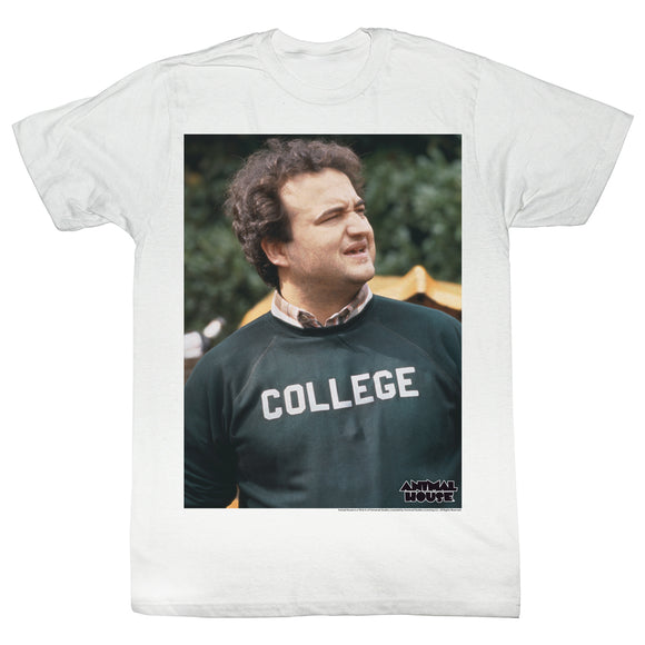 Animal House T-Shirt Confused Color Portrait White Tee - Yoga Clothing for You