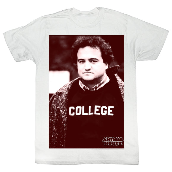 Animal House T-Shirt College Shirt B&W Portrait White Tee - Yoga Clothing for You