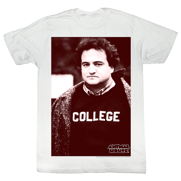 Animal House Tall T-Shirt College Shirt B&W Portrait White Tee - Yoga Clothing for You