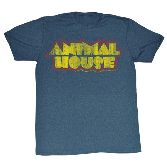 Animal House T-Shirt Animal House Retro Logo Navy Heather Tee - Yoga Clothing for You