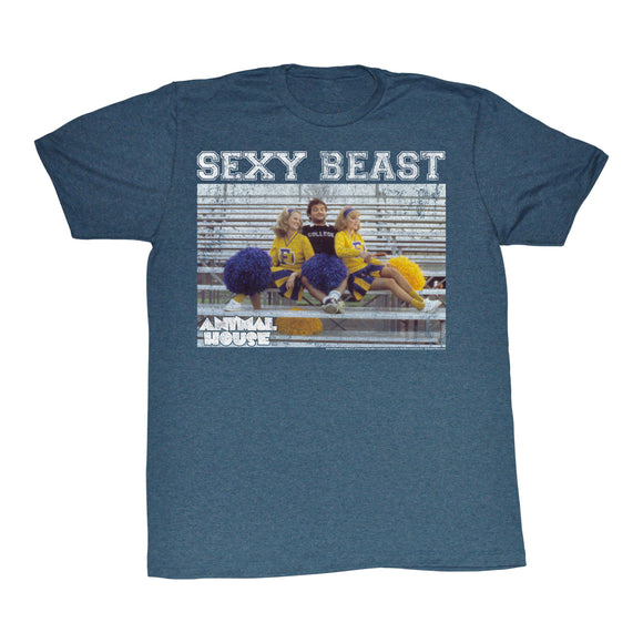 Animal House T-Shirt Sexy Beast Cheerleaders Navy Heather Tee - Yoga Clothing for You