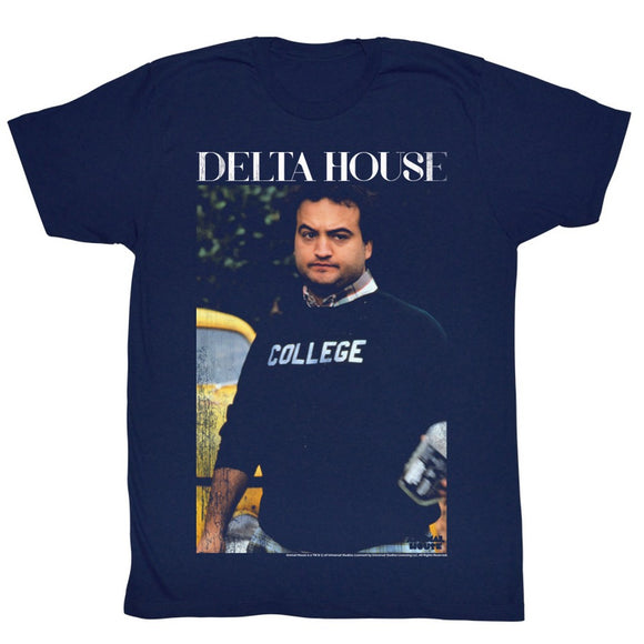 Animal House T-Shirt Delta House Portrait Distressed Navy Tee - Yoga Clothing for You