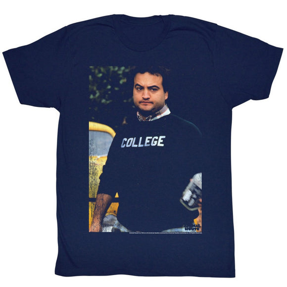 Animal House T-Shirt Distressed Portrait Navy Tee - Yoga Clothing for You