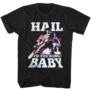 Army of Darkness Tall T-Shirt Hail to the King Black Tee - Yoga Clothing for You