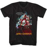 Army of Darkness Tall T-Shirt Movie Poster Black Tee - Yoga Clothing for You