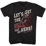 Army of Darkness Tall T-Shirt Get Out of Here Black Tee - Yoga Clothing for You