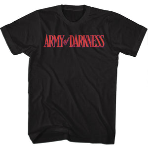 Army of Darkness T-Shirt Movie Logo Black Tee - Yoga Clothing for You
