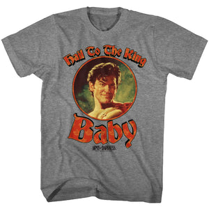 Army of Darkness T-Shirt Hail to the King Athletic Heather Tee - Yoga Clothing for You