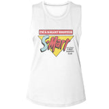 Army of Darkness S-mart Shopper Club Ladies Sleeveless Muscle White Tank Top