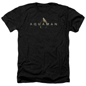Aquaman Movie Heather T-Shirt Logo Black Tee - Yoga Clothing for You