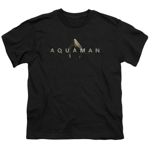 Aquaman Movie Kids T-Shirt Logo Black Tee - Yoga Clothing for You