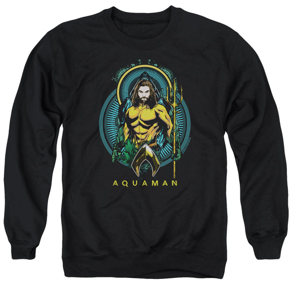 Aquaman Movie Sweatshirt Portrait Black Pullover - Yoga Clothing for You