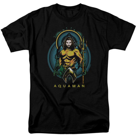 Aquaman Movie T-Shirt Portrait Black Tee - Yoga Clothing for You