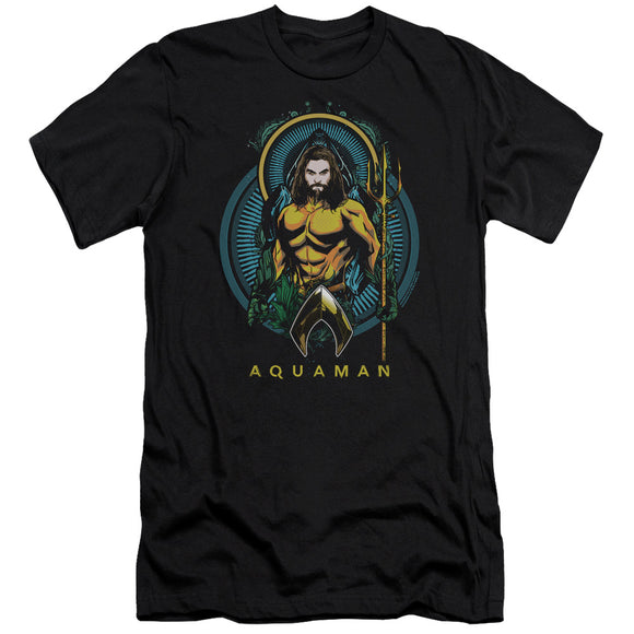Aquaman Movie Premium Canvas T-Shirt Portrait Black Tee - Yoga Clothing for You