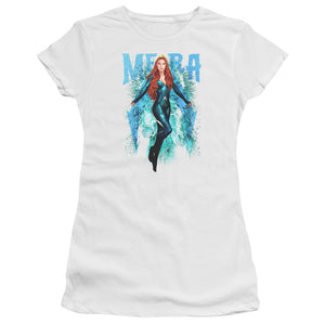 Aquaman Movie Juniors T-Shirt Mera White Premium Tee - Yoga Clothing for You