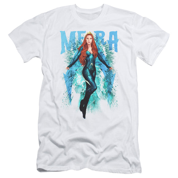 Aquaman Movie Slim Fit T-Shirt Mera White Tee - Yoga Clothing for You