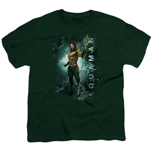 Aquaman Movie Kids T-Shirt Underwater Hunter Green Tee - Yoga Clothing for You