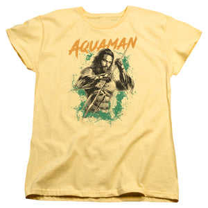 Aquaman Movie Womens T-Shirt Pose Banana Tee - Yoga Clothing for You