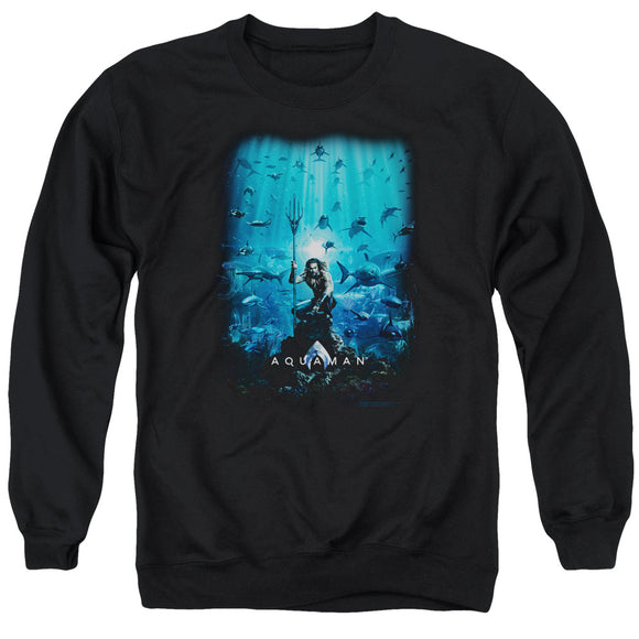Aquaman Movie Sweatshirt Poster Black Pullover - Yoga Clothing for You